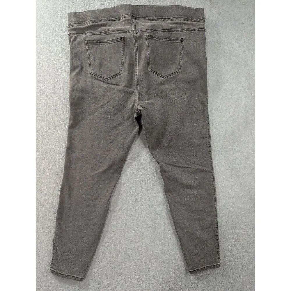 Torrid Denim Jeans Size 3R Grey Jegging Pull On Lace Up Legs High Rise Stretch - Picture 8 of 12